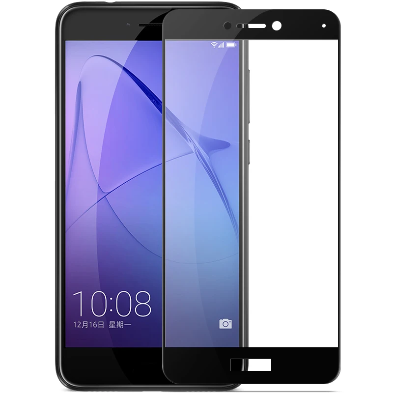 Black Для Huawei Honor 8 Lite Оригинальное защитное стекло Mocolo полное покрытие 9 H закаленное стекло для Huawei Honor 8 Lite защита экрана - Цвет: Black