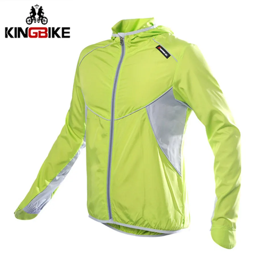 KINGBIKE Мужская Женская велосипедная куртка с капюшоном для верховой езды