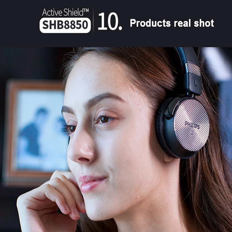 Беспроводные Bluetooth наушники Philips SHB8850 с активным шумоподавлением NFC гарнитура