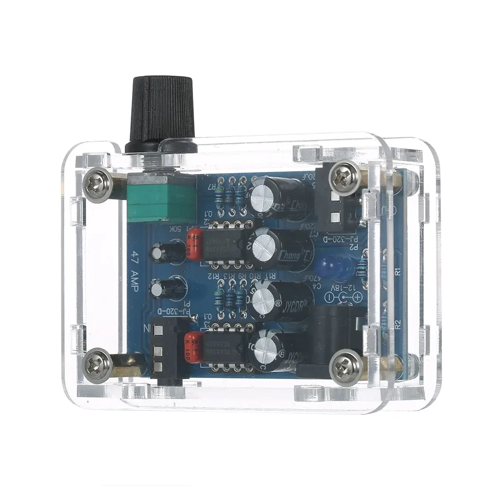 47 NE5532 Hi Fi наушники DIY Усилитель Kit с прозрачным Корпус DC9V 18V хорошим качеством