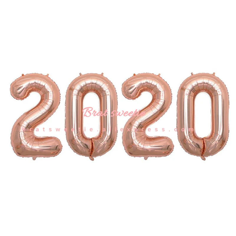 Счастливый новый год 2020 цифра буквенные фольга шарики в виде бутылок шампанского