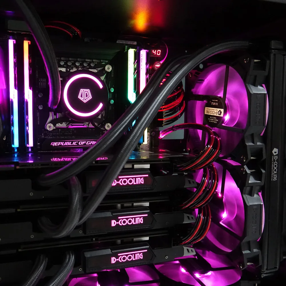 Кулер для воды AURAFLOW 240 RGB SYNC AIO с радиатором мм кулер 120 PWM трубки премиум класса