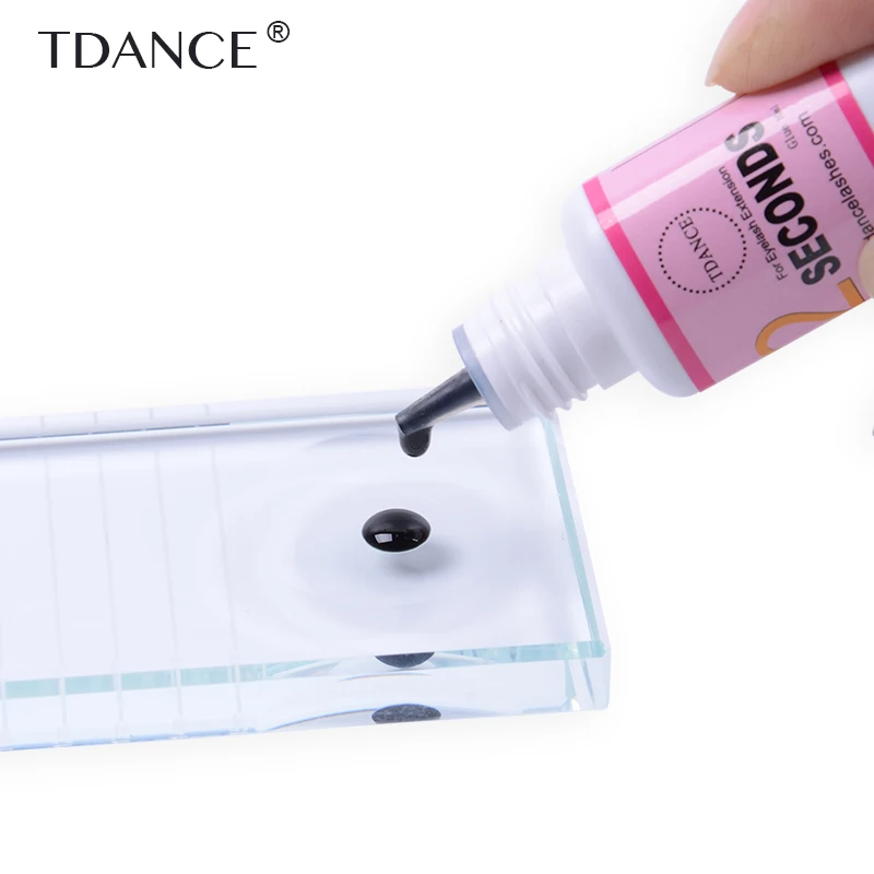 Быстросохнущий клей для наращивания ресниц TDANCE 5 мл 1 3 секунды без запаха Длина 8 10