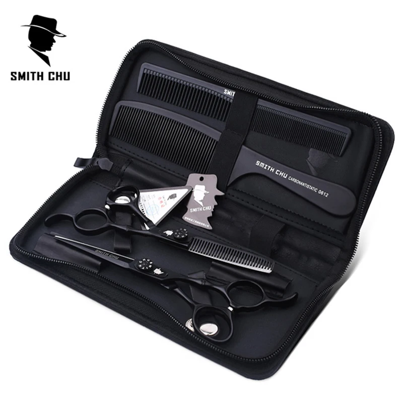 Высококачественные ножницы для стрижки Smith Chu 6 дюймов 440C нержавеющая сталь