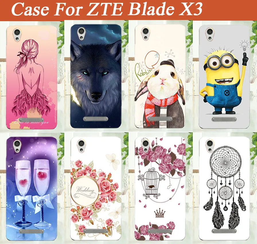 Чехол для ZTE Blade X3 d2 5 0 дюймов модные мягкие силиконовые чехлы из ТПУ сделай сам с