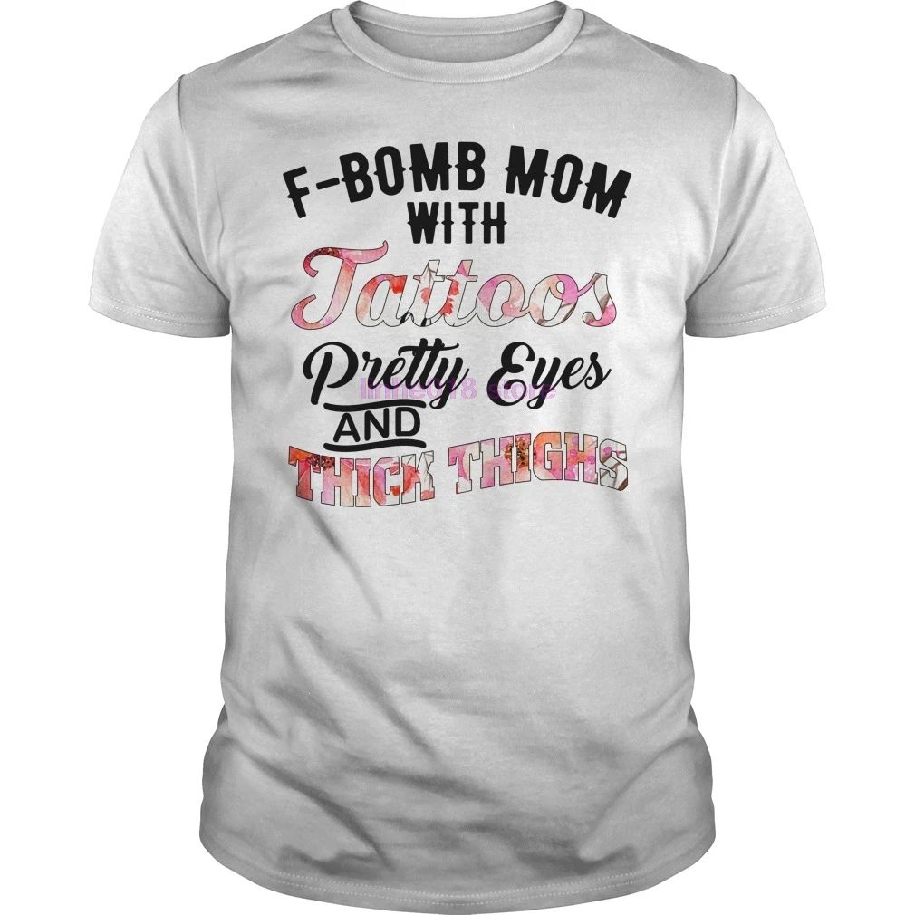 GILDAN 2019 брендовая мужская Рубашка F bomb mom с татуировками красивые глаза и толстые