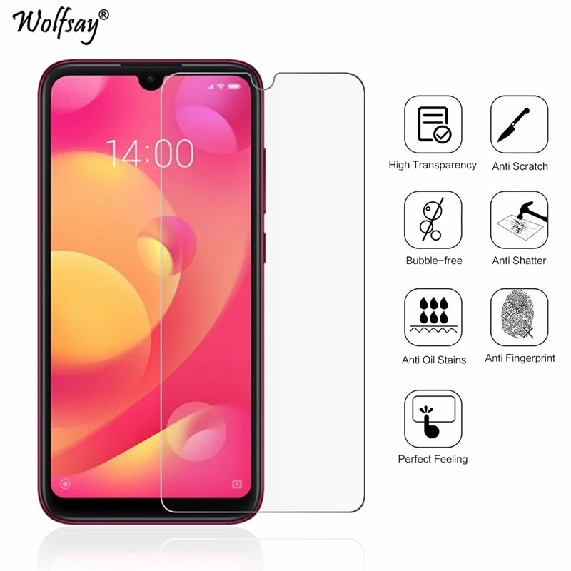 Стекло Wolfsay для телефона Xiaomi Mi Play 2 шт. защита экрана закаленное стекло XiaoMi