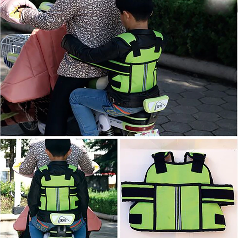 Children's Oxford Motorcycle Safety Belt Kids Adjustable Electric Vehicle Scooter Safe Full Body Armor Jacket protector | Автомобили и