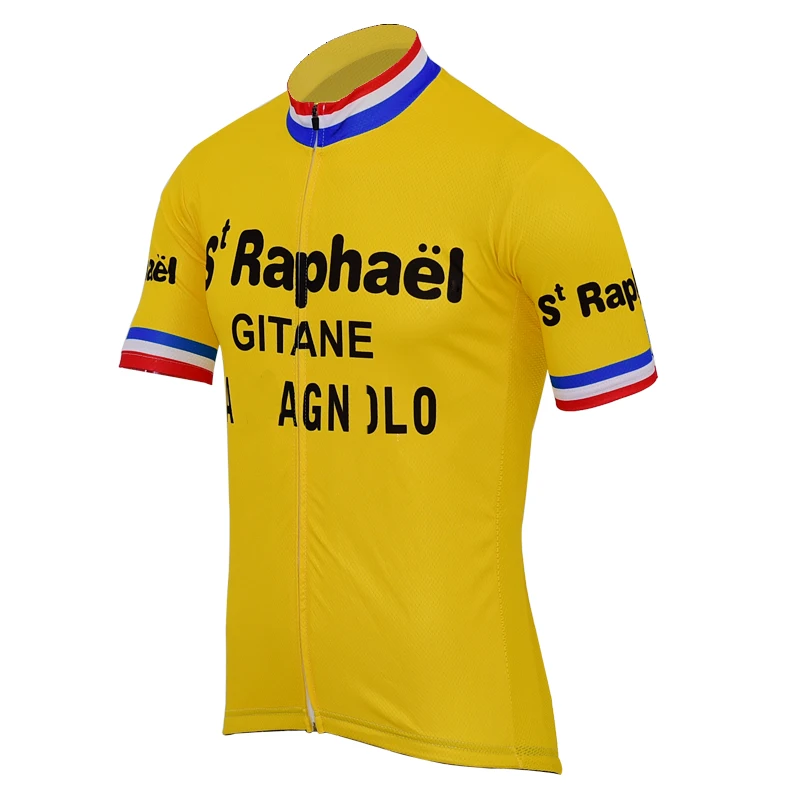 NEW Men's Yellow shirt cycling jersey set short sleeves France Cycling clothing Retro bike wear ropa ciclismo gel pad | Спорт и