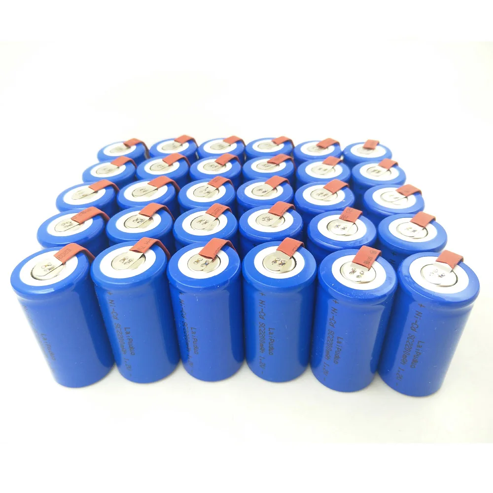 30 шт./лот SUBC аккумуляторная батарея SC 1 2 V 2200mAh NI-CD 15A питания для Hitachi Bosch |