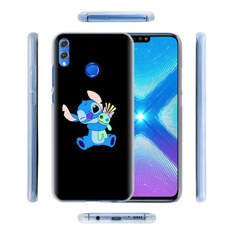 Милый чехол для телефона Lilo Stitch для huawei Honor 8X 8A Pro 8C 8S 9 10 Lite 20i Honor Play Y7 Y9 чехол