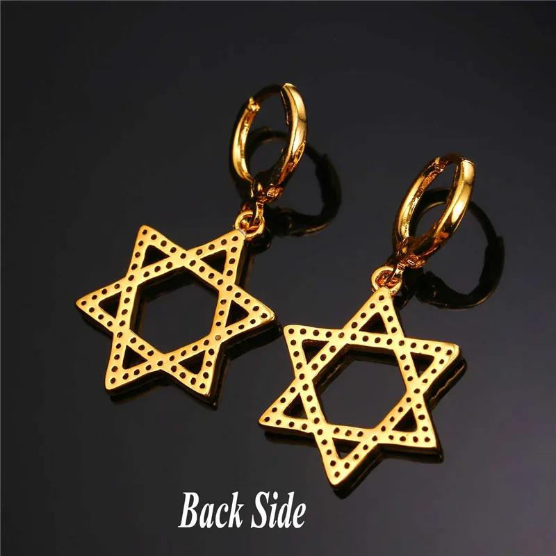 Брендовые серьги с фианитом Star Of David романтические модные ювелирные изделия