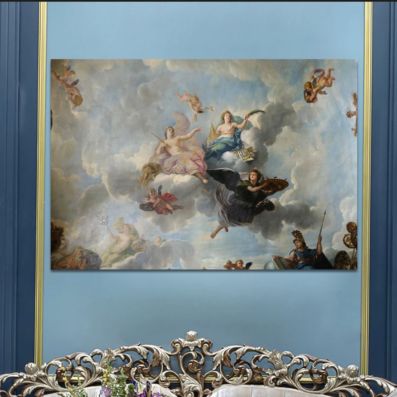 Знаменитая картина фигурка королевская прекрасная маслом на холсте плакаты и