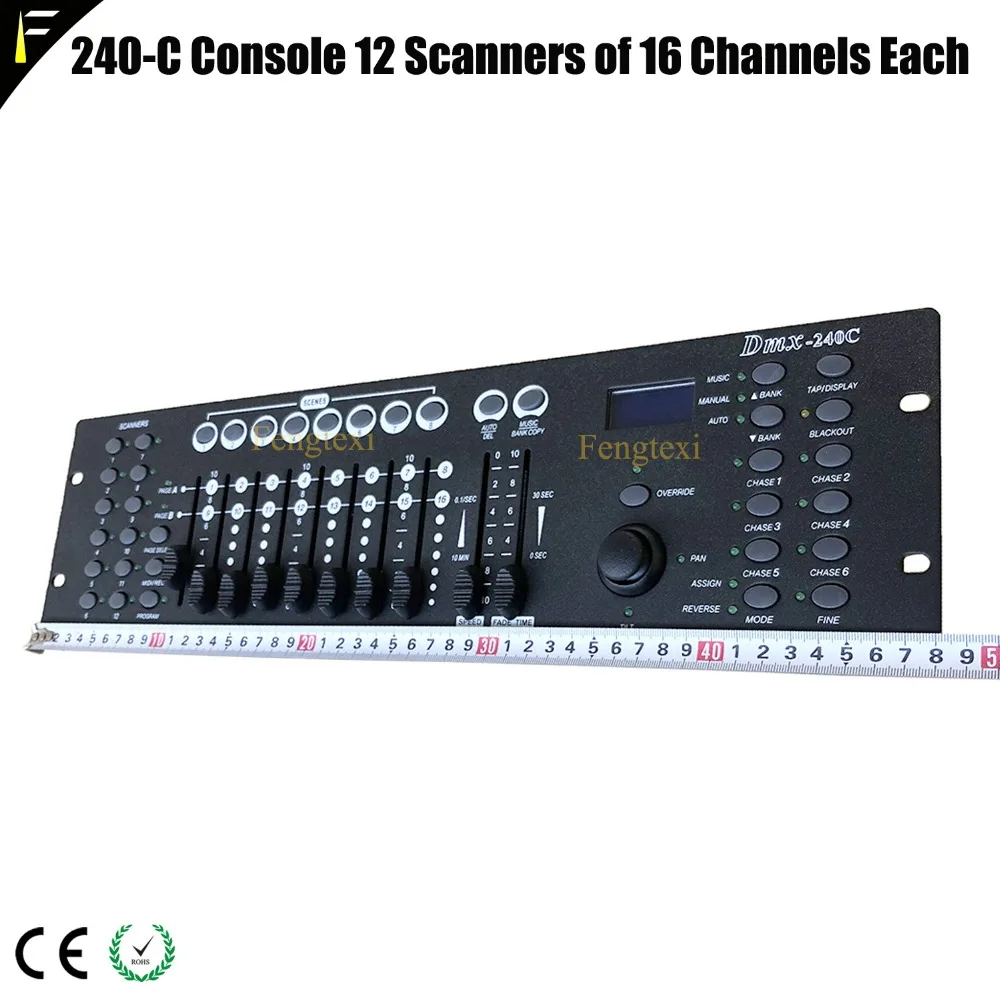 Консоль DMX 240C с панорамированием и наклоном умный контроллер Dj/Disco 12 сканерами по
