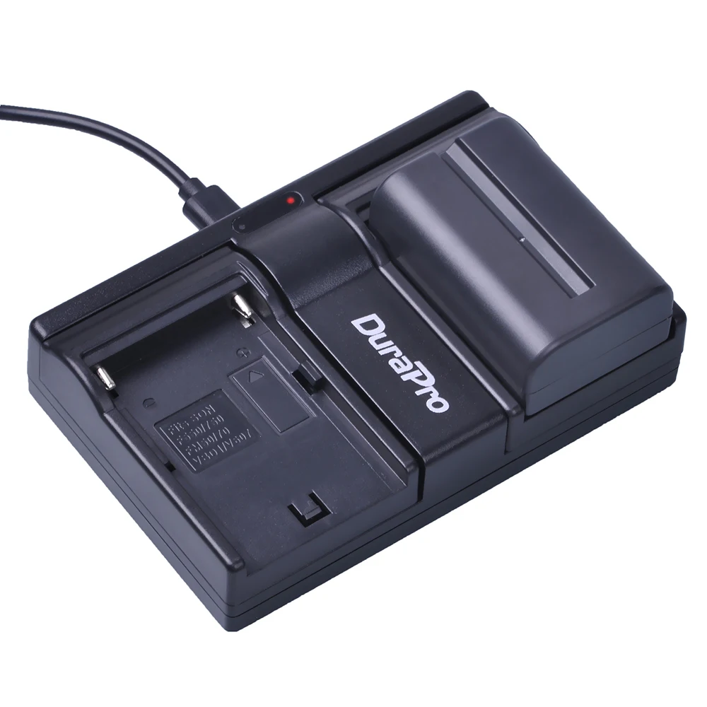 Аккумулятор Durapro 2 x для камеры Sony NP FM500H + двойное зарядное устройство USB A57 A65 A77 A99 A350