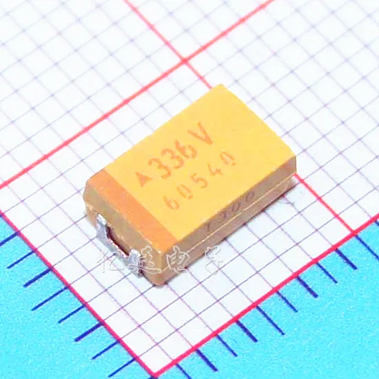 Chip tantalum capacitor 336V 33UF 35V D type 7343 10% bile capacitance yellow polar | Электронные компоненты и