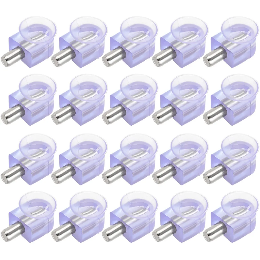 

Uxcell 20pcs 22x13x8mm Shelf Support Pegs Glass Bracket Zinc Alloy Nail widely used on wine cabinet,display cabinet,book shelf