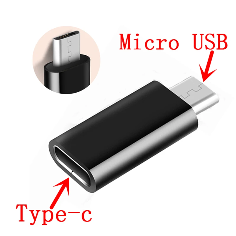 Micro USB мужчина к Type c Female Android мобильный телефон кабель адаптер C зарядное
