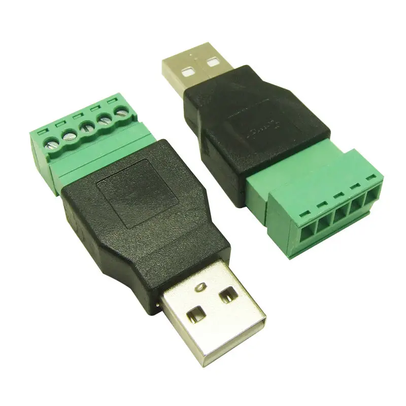 10 шт. Штекерный USB разъем на винт с защитным коннектором адаптер 2.0 type A для