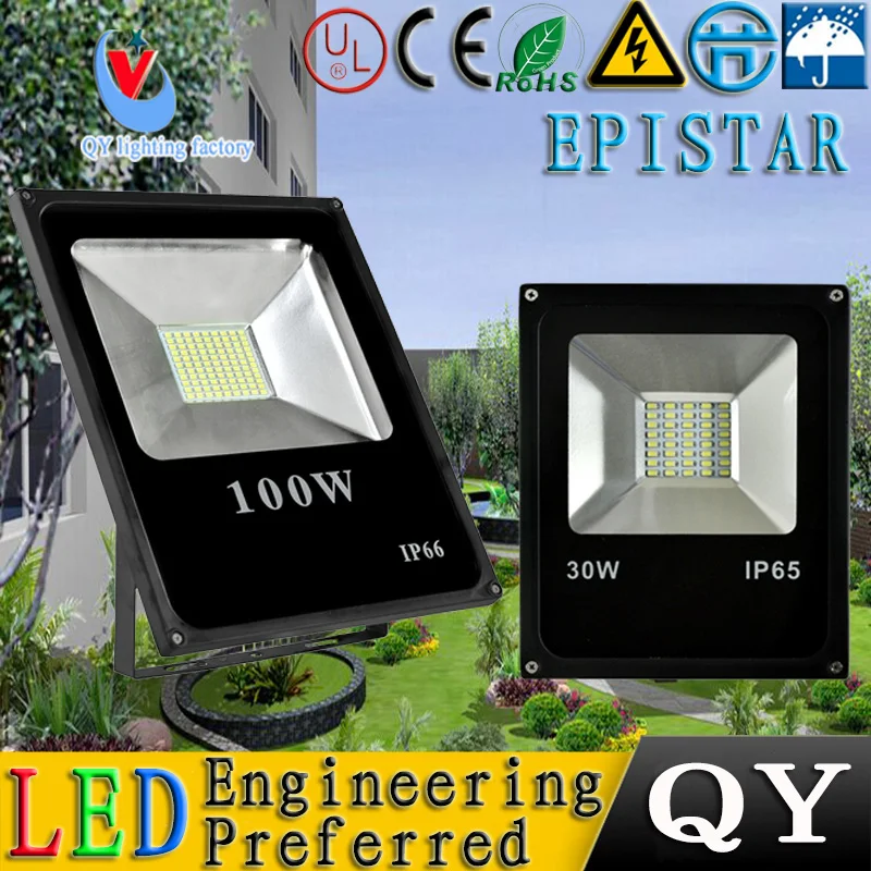 

Fedex 20pcs/lot 10W-100W led flood light 85~265V LED projector garden search lighting lamp led outdoor lighting