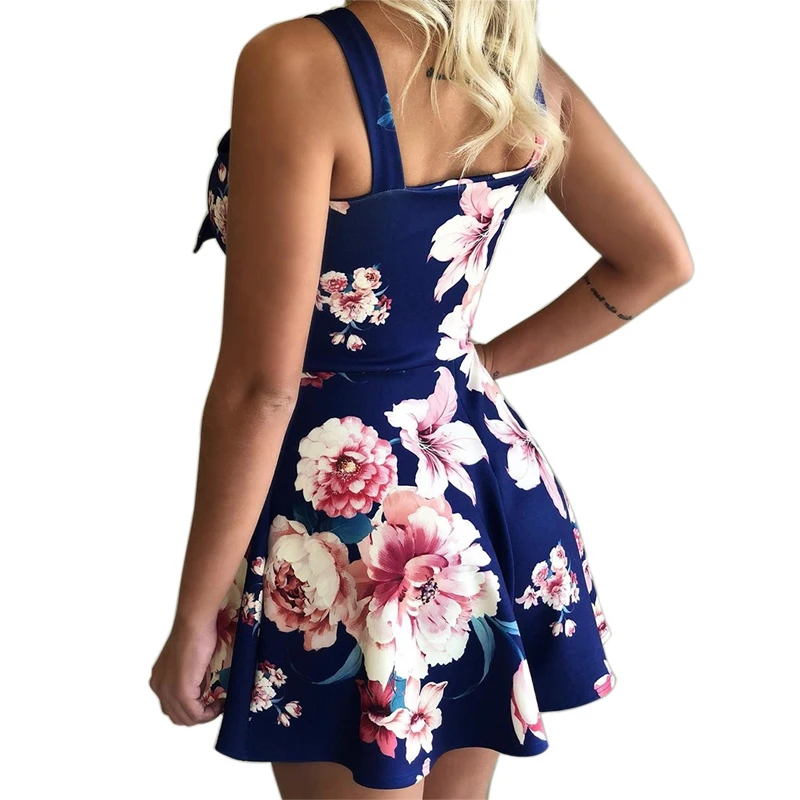Женский мини-комбинезон LOSSKY Свободный комбинезон с бантом и открытой спинкой на