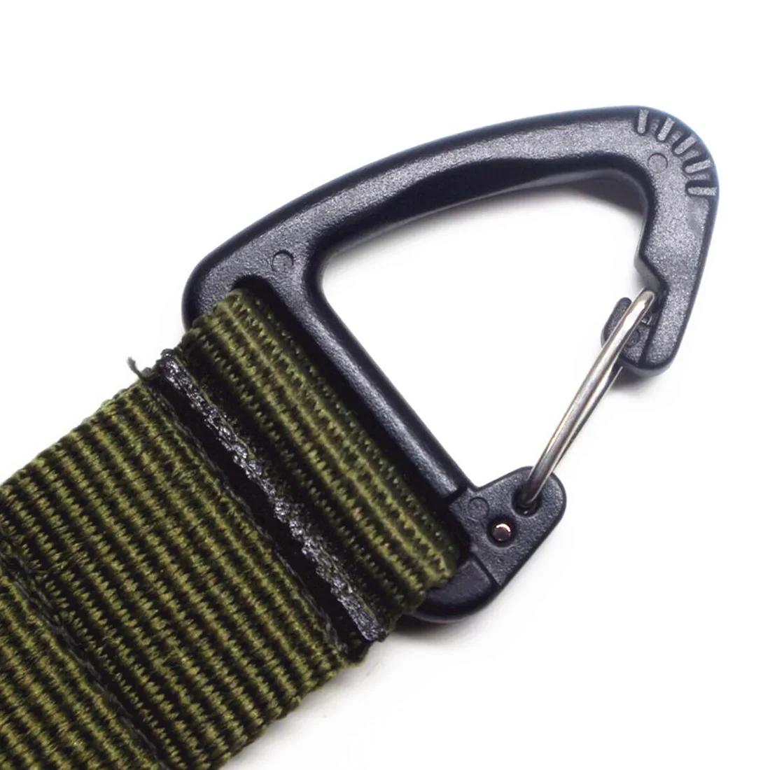 Outdoor nylon webbing backpack hanging buckle double point triangle multi-function carabiner outdoor men s trousers | Спорт и