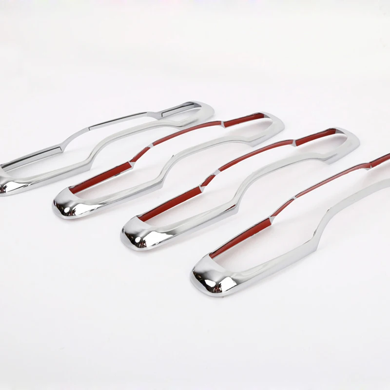 Накладки для ручки двери автомобиля Car Out Door Handle Bar Frame Cover Trim sticker для Volvo XC60 XC90 S90 V90 CC 2018 2019, наклейки для ручки в виде хромированного ABS.