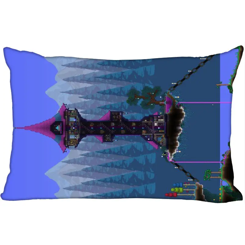 Pillow Case Пользовательские Terraria Новое поступление прямоугольные аниме Наволочки на молнии Пользовательские наволочки Свадебный Декоративный Рождественский подарок - Цвет: Pillow Case