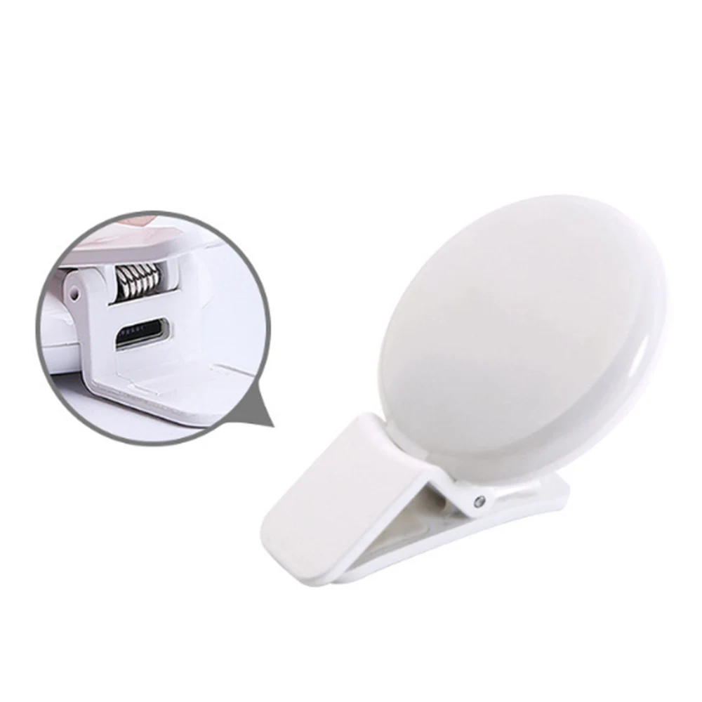Portable Selfie Flash Led Clip-on Mobile Phone Light Night Enhancing Fill Female Anchor Beauty Self-timer Lamp | Мобильные телефоны