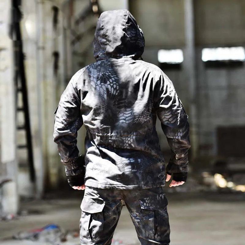 

Shark Skin Soft Shell Military Tactical Jacket Men Waterproof Windbreaker Warm Coat Fleece Camouflage Hooded Thick Army Clothes