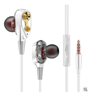 Наушники с двойным приводом Бас Сабвуфер наушники mp3 fone de ouvido audifos спортивные