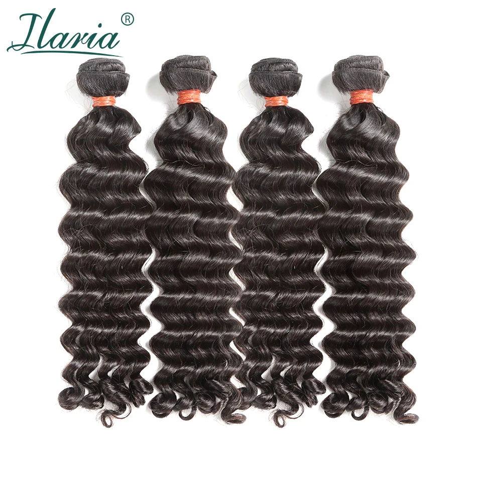 Волосы ILARIA Mink 8A бразильские виргинские волосы волнистые 4 пряди 10 "-30" - Фото №1