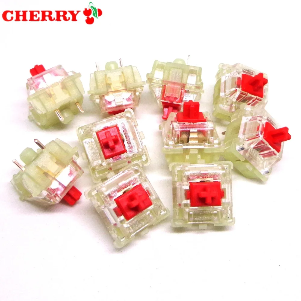 Оптовая продажа Аутентичные RGB Cherry mx переключатели 3 контактная механическая