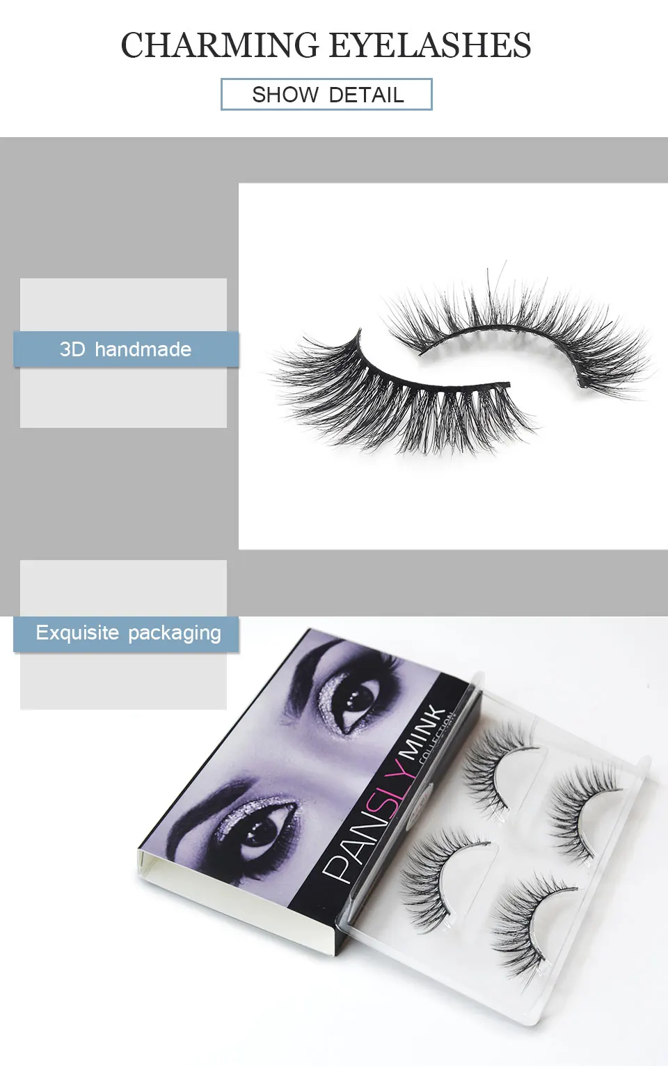 PANSLY Multipack ресницы Rzesy оптом частная этикетка Ресницы Поддельные Подушка клей для