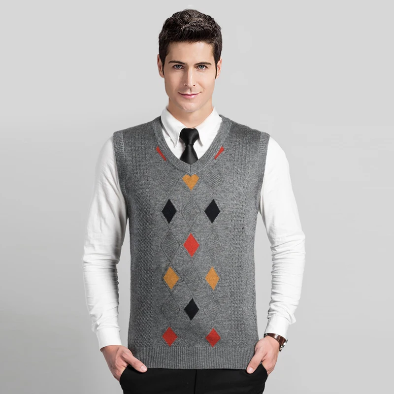 Новое поступление осенне-весенний модный мужской Трикотажный жилет без рукавов
