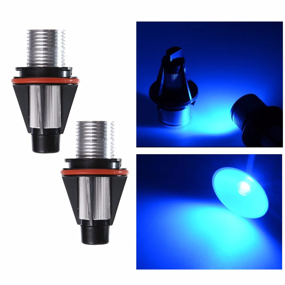 2 шт./пара 2*5W 10W для светодиодных чипов Cree Светодиодный Маркер Angel Eyes Белый Синий