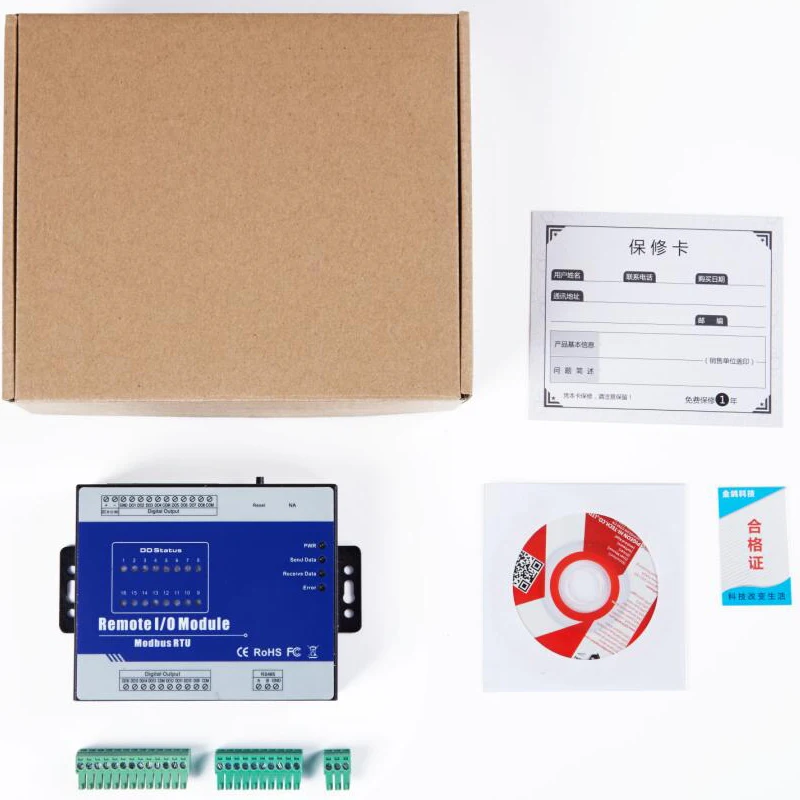 Remote Control System Modbus RTU IO Module 16DO+RS485 can be intergraded into SCADA OPC server HMI Supports PWM | Безопасность и