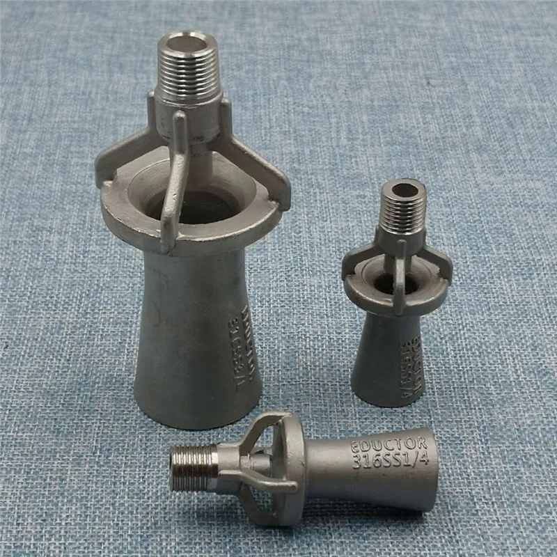 Промышленное образовательное сопло venturi educotor jet 1/4 дюйма 3/8 1/2 1 дюйм 3/4 размер