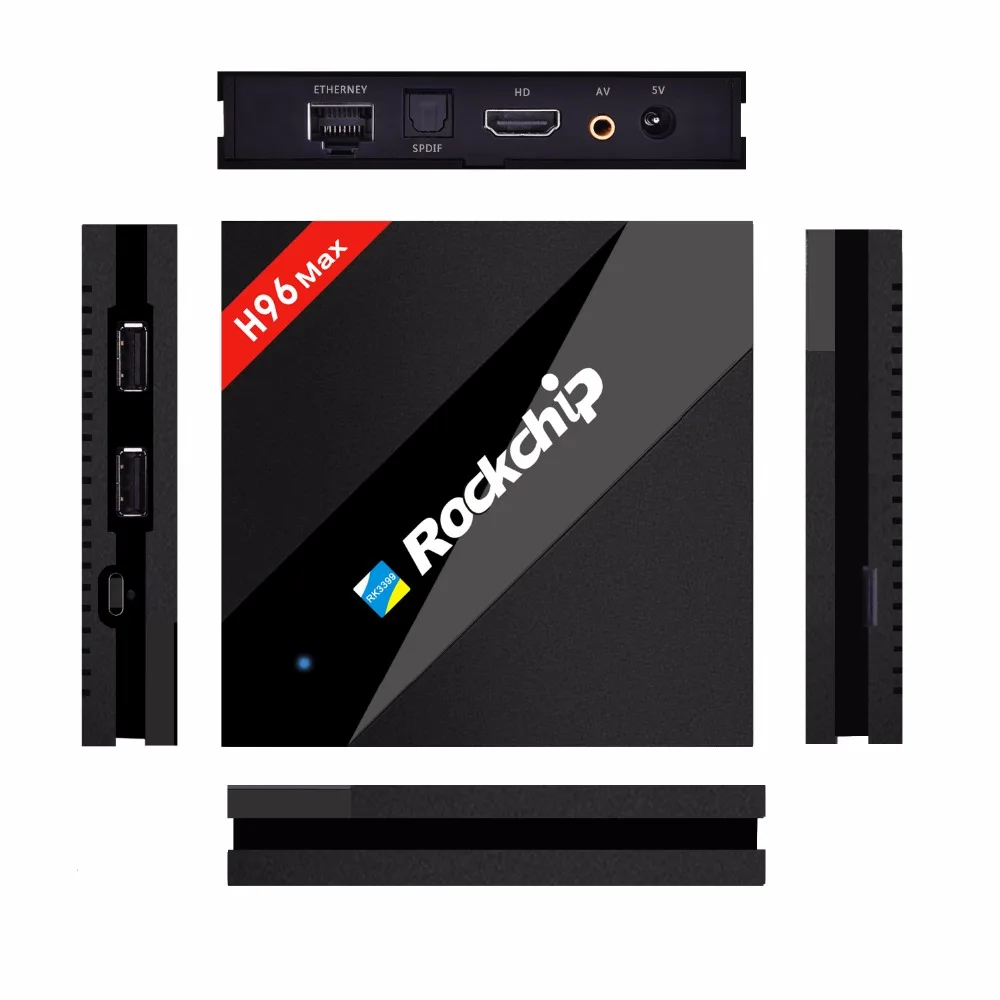 RK3399 Android Smart TV Box 4 Гб RAM 32 ГБ ROM 2G/16G шесть ядер 2 4G/5G AC Wifi Bluetooth 1000M H96 Max 4K потоковый