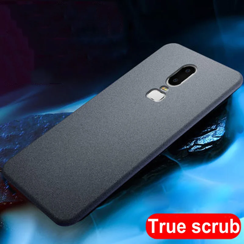 Чехол для OnePlus 6 тонкий матовый чехол с эффектом потертости и песчаником мягкий