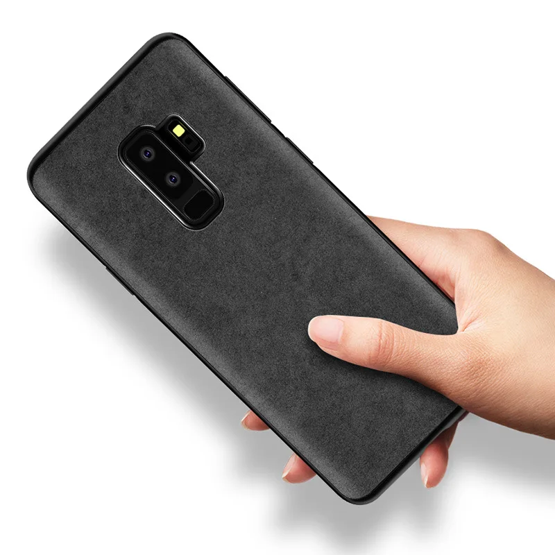 Для Samsung galaxy S9 чехол Роскошный 360 градусов замша кожа + ПК ТПУ полная защита