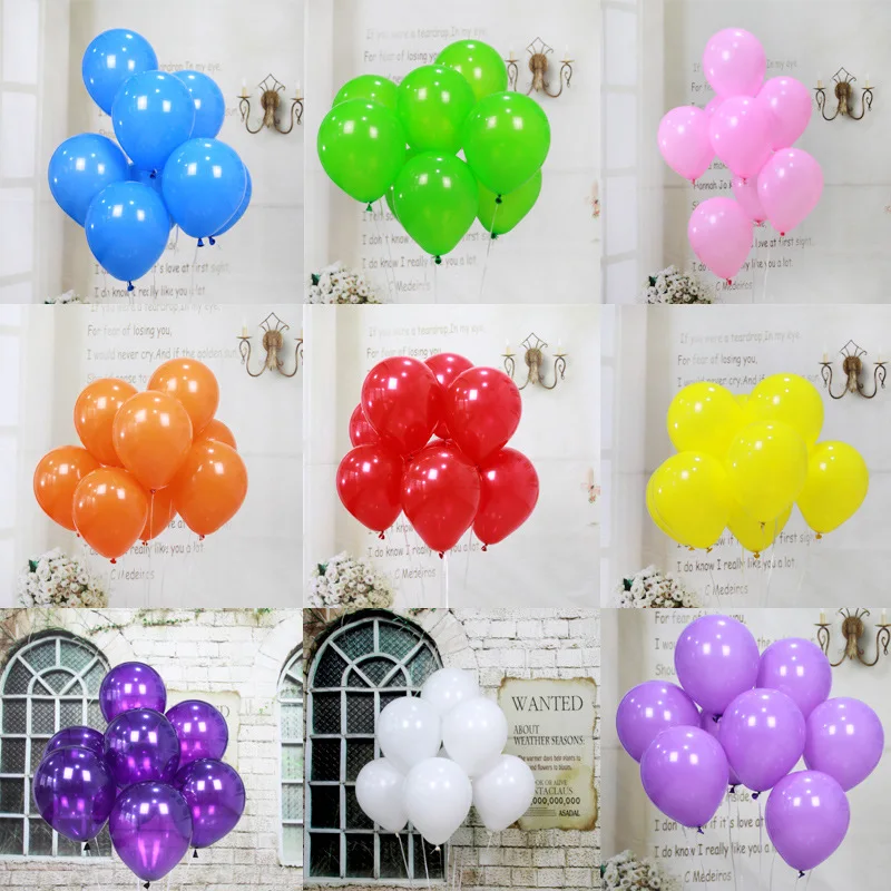 10Pcs10inch на день рождения шары из латекса гелием воздушный шар утолщение Перл