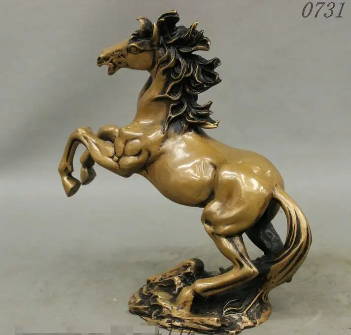 Собрать народный китайский фэншуй чистый Зодиак Лошадь статуя животного