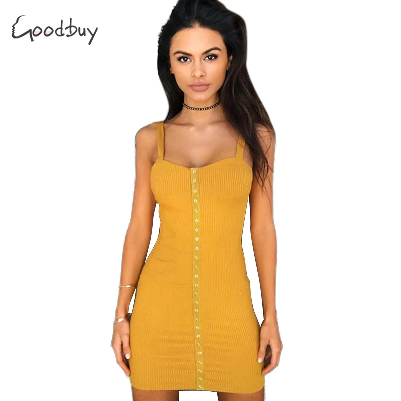 Goodbuy sexy summer dress женщины boho orange party button pencial beach рукавов robe femme ete 2017 vestidos|robe ete|dress