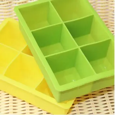 5 шт./партия модные креативные большие милые лоток для льда 6 квадратная
