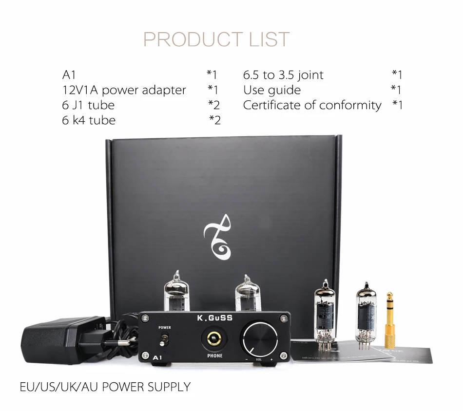 KGUSS A1 MINI 6J1 аудио трубка желчи усилитель для наушников NE5532 6K4 усилитель для наушников