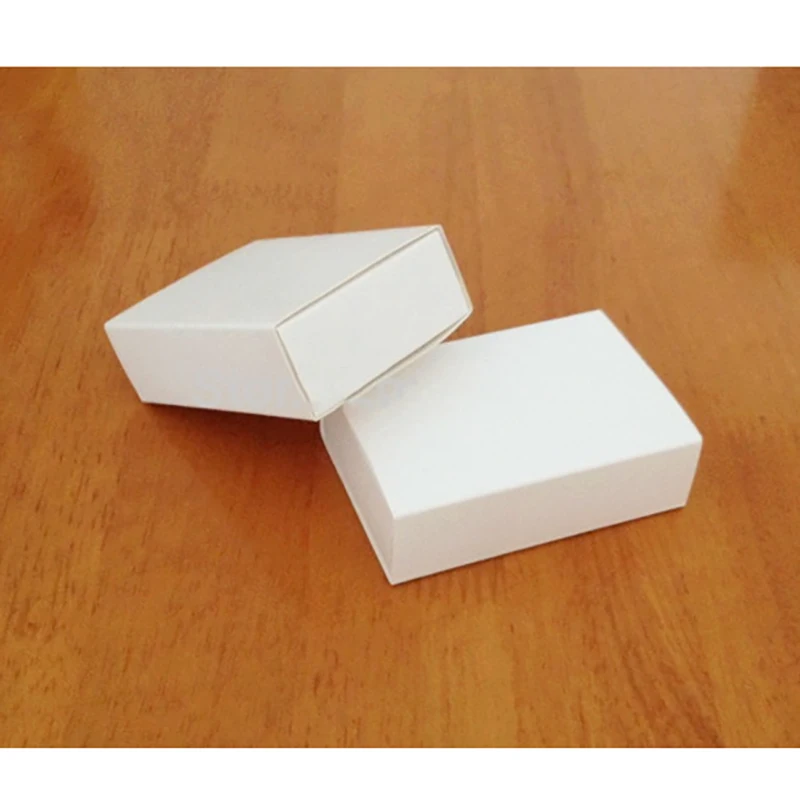 Белая бумажная коробка ящика для мыла ручной работы украшение вечеринки подарок