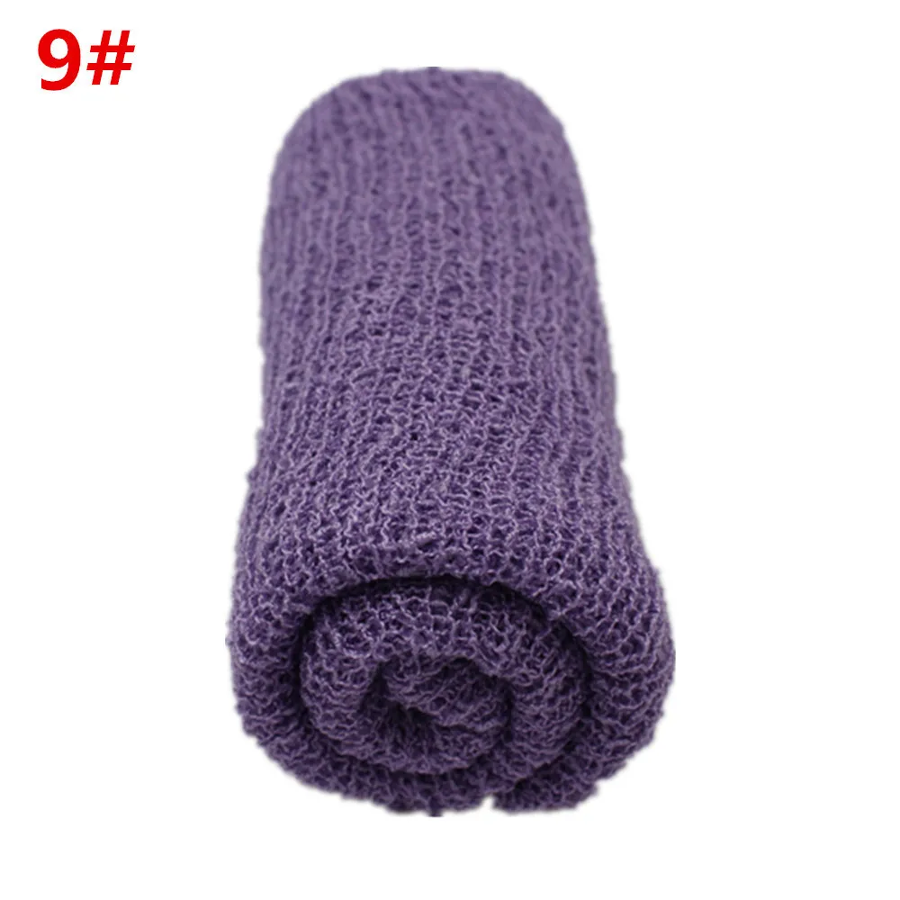 9 35*150cm Stretch Knit Wrap Newborn Photography Props Baby Kids Nubble Rayon Wraps Maternity Scarf Hammock Swaddlings Women Shawl - Цвет: 9