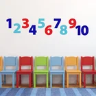 Наклейки на стену в виде цифр для детской игровой комнаты, виниловые наклейки, наклейки на стену для детей, 123 цифр, наклейки для детского сада, F834