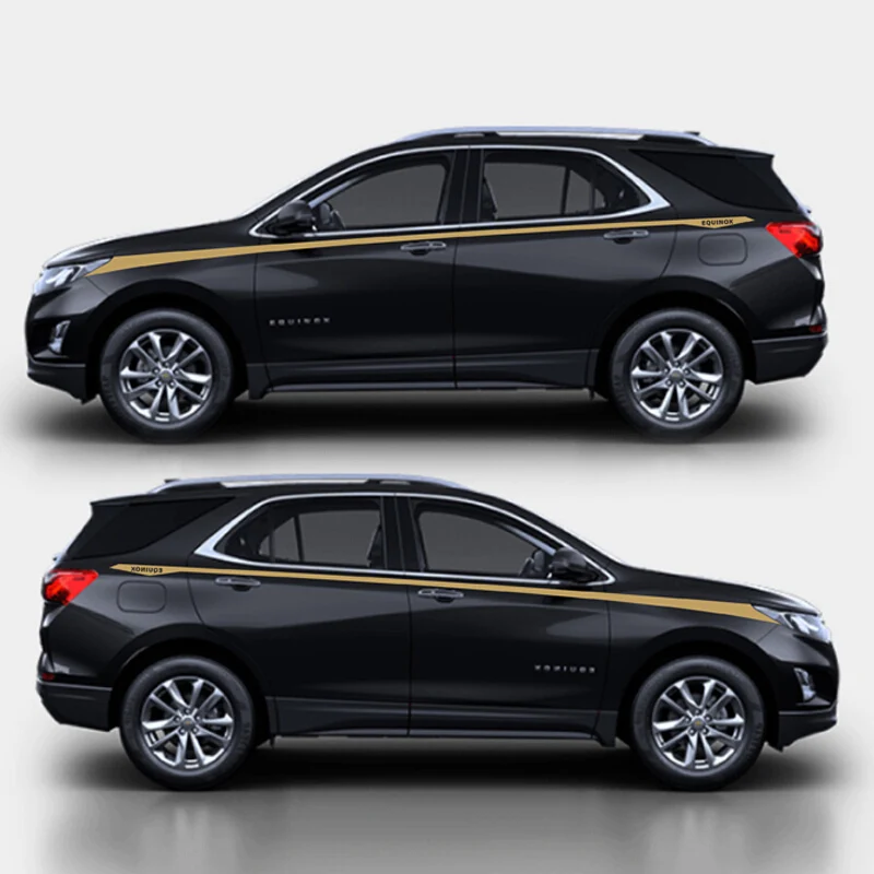 World Датун Спорт Stripes автомобилей Наклейки для Chevrolet Equinox Auto Body Customized Decal Внешние